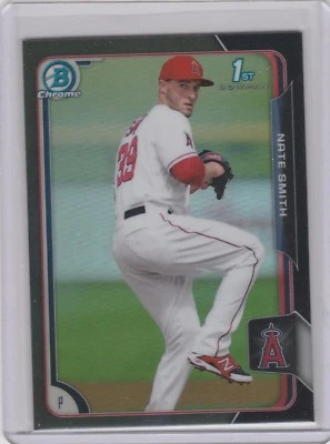 2015 Bowman Chrome Prospects Black Asia Refractors Card #BCP90 Nate Smith - Image 1 of 2