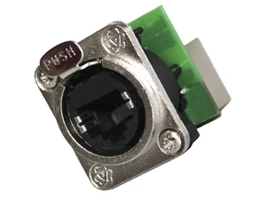 (2er-Pack) Procraft PC-SVP594-DP CAT5/6 RJ45 Ethercon "D" Style Feed-Thru Pnl Mnt - Bild 1 von 2