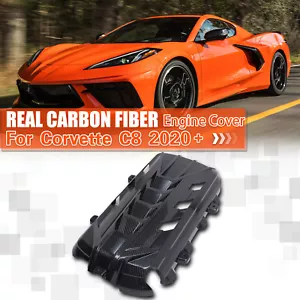 Cubierta de motor de fibra de carbono real actualizada para Chevrolet Corvette C8 2020-2025 NUEVO - Imagen 1 de 24