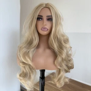Blended Blonde Long Wavy Natural Heat Resistant Hair Dress Up Wigs - Picture 1 of 8