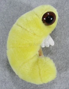 GIANT MICROBES-BOOKWORM-Stuffed Plush Furniture Beetle Insect Larva Bibliophage - Picture 1 of 10