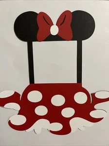 Mini Maus inspiriertes Papierstück Bilderrahmen Handarbeit Sammelalbum Stück - Bild 1 von 4