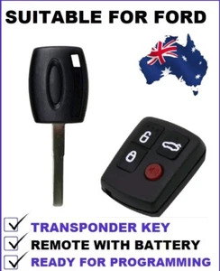 FORD KEY BF FALCON + Ford Remote 434mhz includes transponder chip - Picture 1 of 4