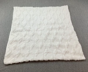 Funda de Almohada Madizz Blanca Texturizada Piel Sintética Geométrica Funda de Cojín 25 X 25 Nueva - Imagen 1 de 11