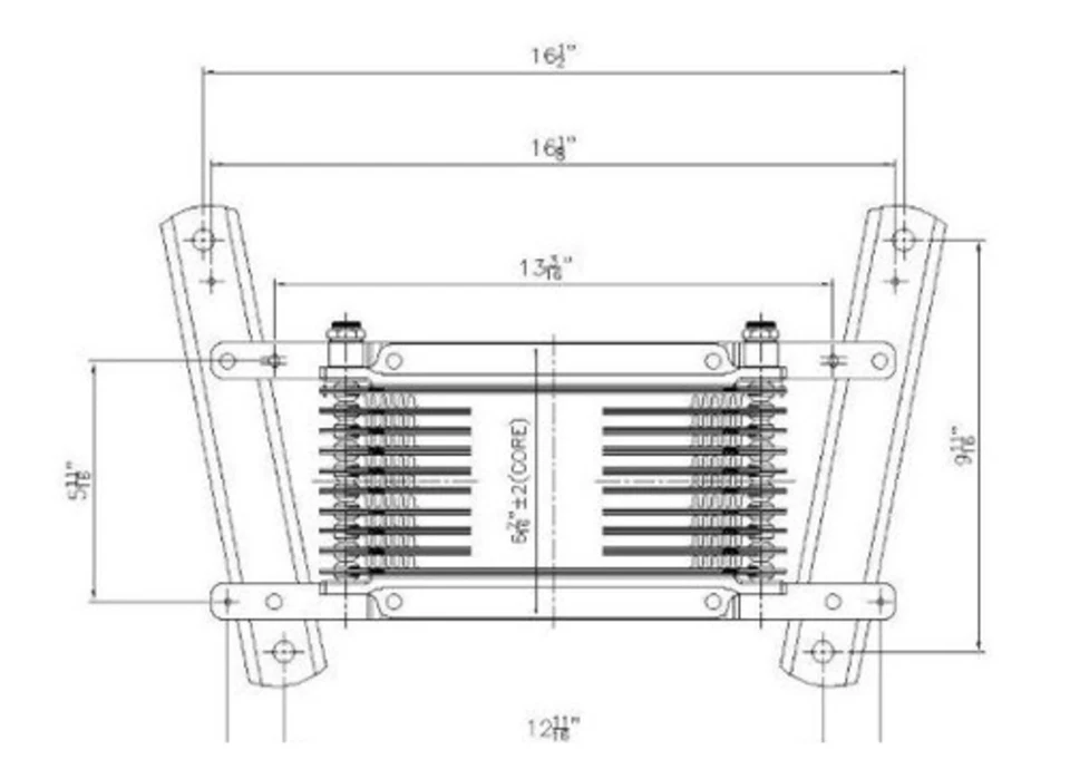 External Transmission Oil Cooler for 03-09 Hummer H2 6.0/6.2L w/Brackets - Image 1 of 1