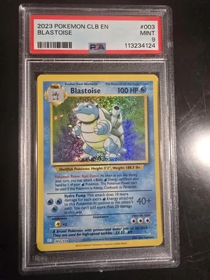 Pokemon Classic Blastoise Trading Card Game CLB 003/034 PSA 9 - Image 1 of 2