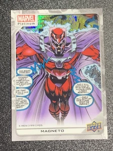 2023 UD Marvel Platinum 🔥 Magneto WHITE RAINBOW 🔥 - Picture 1 of 2