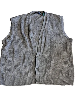 Suéter Claybrooke de Colección para Hombres XL Marrón Chaleco Mezcla de Lana Cuello en V Golf Abuelo Foto 1 de 4