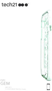 Tech21 Evo Gem Case for iPhone 8/7/6/6s/SE 2nd Gen – Green Tint | Impact Cover - Picture 1 of 1