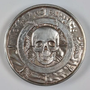No Prey No Pay 2 Troy Oz .999 Fine Silver Round UNC - Picture 1 of 3