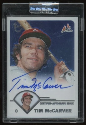 2003 Topps Retired Signature Edition Tim McCarver Cardinals Chrome UNCIRCULATED - Image 1 of 2