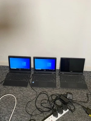 3x Acer TravelMate B3 TMB311RN-31 11.6" Laptops Spares or Repairs Charging Fault - Image 1 of 4