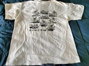 Vintage 90er T-Shirt Herren XXL Skelette Sexstellungen ~ Sex Is Bad 2 The Bone - Bild 1 von 6