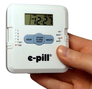 e-Pill 4 Alarm Pocket Pill Organizer and Medicine Pillbox with Pill Reminder - Picture 1 of 5