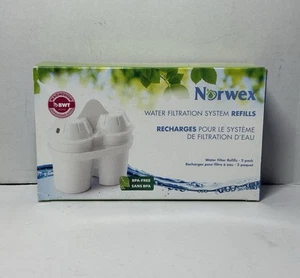 NORWEX Wasserfiltersystem Nachfüllpack 2er Pack Wasserfilter Nachfüllpack BPA frei - Bild 1 von 3