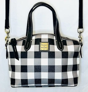 Dooney & Bourke Novelty Printed Coated Cotton Ruby Satchel w/ Crossbody Strap - Picture 1 of 13