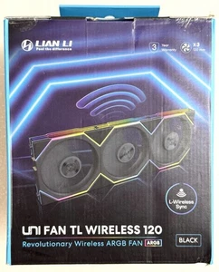 Ventilador LIAN LI UNI TL INALÁMBRICO 120mm ARGB Paquete de 3 con Controlador (12TL1W3B) - Imagen 1 de 7