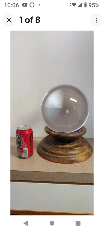 Enorme bola de observación. Con soporte de madera. Excelente estado. Ver fotos. Foto 1 de 4