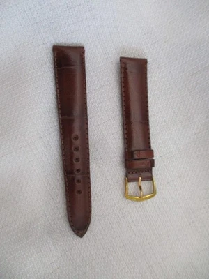 Correa de reloj correa de reloj 18 mm cuero oro hadley roma coñac coco grano Foto 1 de 3