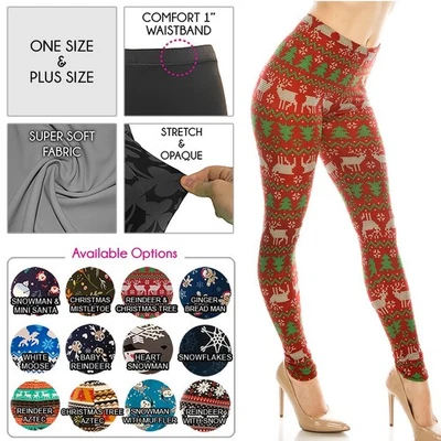 Leggings de Navidad para mujer Ultra Butter Soft Premium Leggings Foto 1 de 2