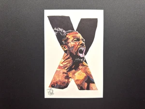 Xavier Woods New Day WWE 4"x6" Alphabet Series Art Print Photo Rob Schamberger - Picture 1 of 7