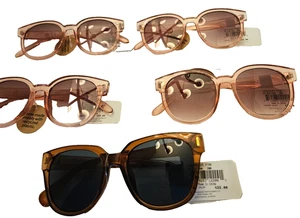 (4 PR) Gafas de sol OPHELIA ROE 23 1040 PNK 290 y (1 PR) 24 519 BRN 290 NUEVAS CON ETIQUETAS - Imagen 1 de 4