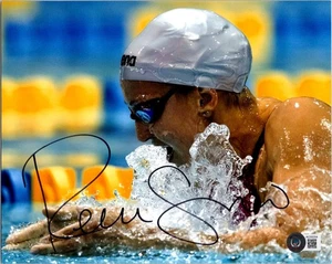 REBECCA SONI SIGNED 8X10 PHOTO BECKETT BAS COA USA OLYMPIC SWIMMER 2 - Picture 1 of 1