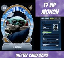 Topps Star Wars Trader grogu Tier 7 Vip Motion Lightspeed 2022 Digital