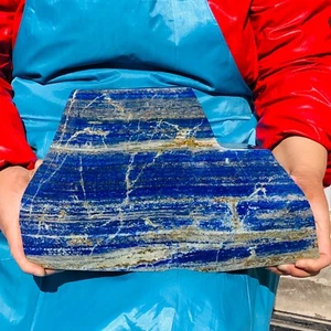20,39 Pfund natürlicher Lapislazuli handpoliert Kristall Mineral Probe Heilung - Bild 1 von 15