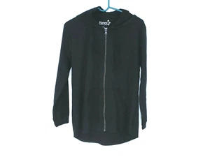 Hanes Womens Comfort Long Sleeves Full Zip Sports Black Hoodie Jacket Size M - Picture 1 of 7
