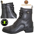 Womens Leather Paddock Equestrian Boots Classic Jodhpur Riding Casual Yard Shoes