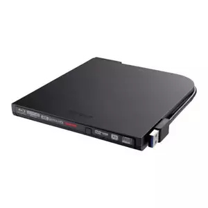 Buffalo Portable Blu-ray Drive BRUHD-PU3-BK Black UHD BD compatible New in Box - Picture 1 of 7