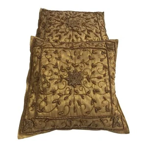 GiftBay Square Shape Set of 2 Throw Pillow Cushion Cover 16" x 16" with Pillow - Picture 1 of 5