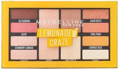 2 x Maybelline New York Lemonade Craze 12 Shades Eye Shadow Palette 12g - Photo 1/3