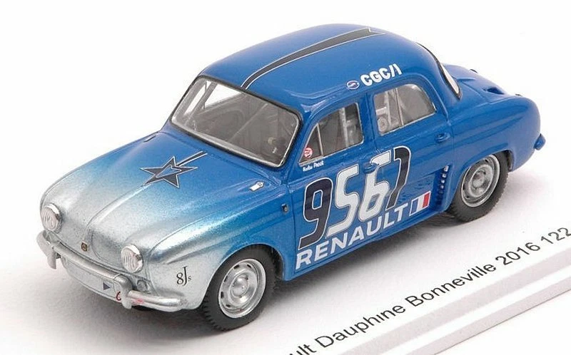 Renault Dauphine Bonneville 2016 122.31 Km/h Nicolas Prost 1:43 BIZARRE B1074 - Immagine 1 di 1