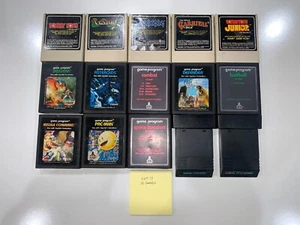 Konvolut 15 verschiedene Atari 2600 Spiele, keine Duplikate, teils selten, siehe Fotos #17 - Bild 1 von 6