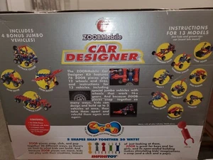 ZOOBMOBILE CAR DESIGNER KIT 76 PIECES INSTRUCTIONS FOR 13 MODELS 12 WHEELS - Picture 1 of 3