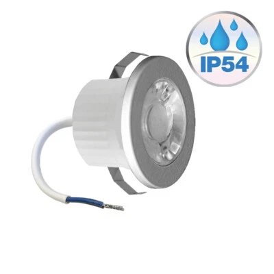 3w Mini LED Leuchte Spot Einbauleuchte Einbaustrahler Silber 240 Lumen  - Bild 1 von 4