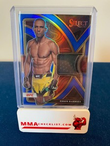 2023 Select UFC EDSON BARBOZA Relic BLUE Prizm Insert SS-EBZ /49