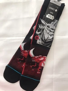 STANCE STAR WARS CASUAL CREW SOCKS 'MANGA MUDHORN’ SIZE L (9-13) NWT - Picture 1 of 8