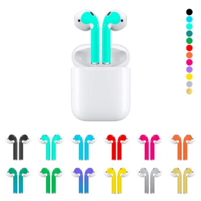 Solid Color Skin Sticker For Apple Airpods AirPod Earphone Earphone Accessories