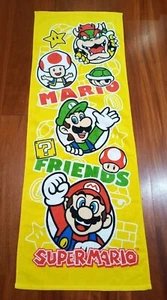 Nintendo Super Mario Friends Hand Towel Face Towel, 110x40cm, Cotton (Brand New) - Picture 1 of 3