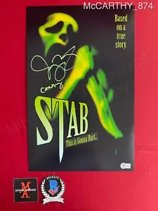 Jenny McCarthy autographed signed 11x17 photo Scream Stab Beckett COA - Picture 1 of 5