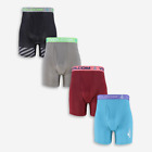 Volcom Uk Large X 4 Plain Performance Fly Front Boxer Briefs Brand New