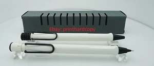 Very Rare Pair of LAMY Safari White Black Clip Ballpoint Pen + Mechanical Pencil - Picture 1 of 2