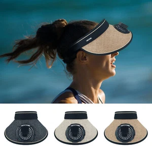 USB Charging Fan Cap Summer Cap Cooled Golf Hat Sunscreen Empty Top Sun Hat - Picture 1 of 15