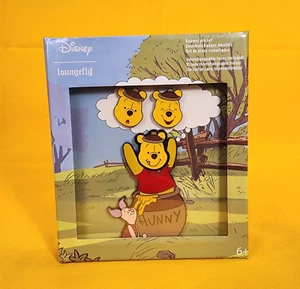 Loungefly Disney Winnie the Pooh Mixed Emotions Faces Jumbo Enamel Pin NEW - Picture 1 of 9