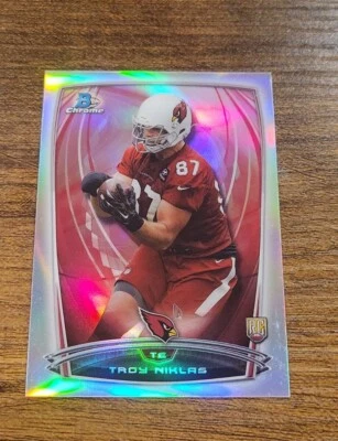 Bowman Chrome Troy Niklas Rookie Silver Refractor Cardinals Notre Dame RC 2014 Foto 1 de 2