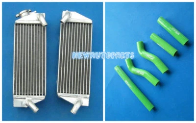 Radiador de aluminio verde L&R + manguera para KTM 250SXF 250SX-F 250 SXF SX-F 2005-2006 Foto 1 de 4
