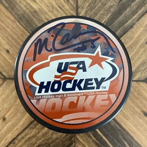 Miracle On Ice Mike Ramsey Signed USA Hockey Puck - In Glas Co. Official Puck - Picture 1 of 8